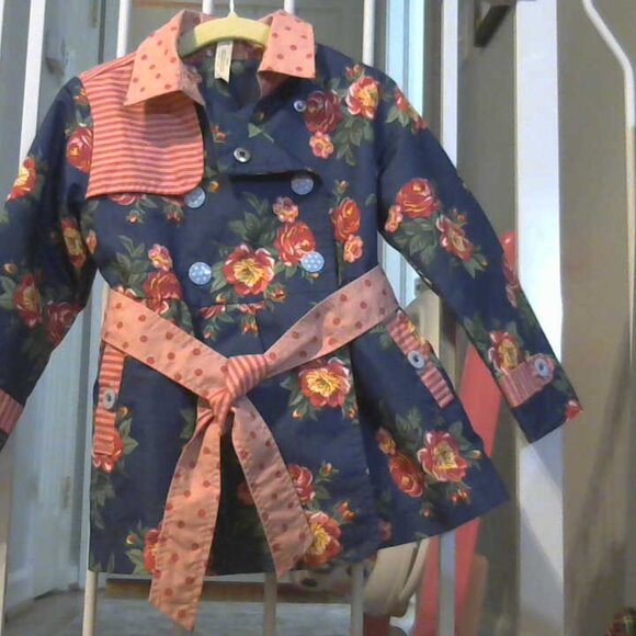 Matilda Jane Floral Trench Coat - EUC - Picture 2 of 3